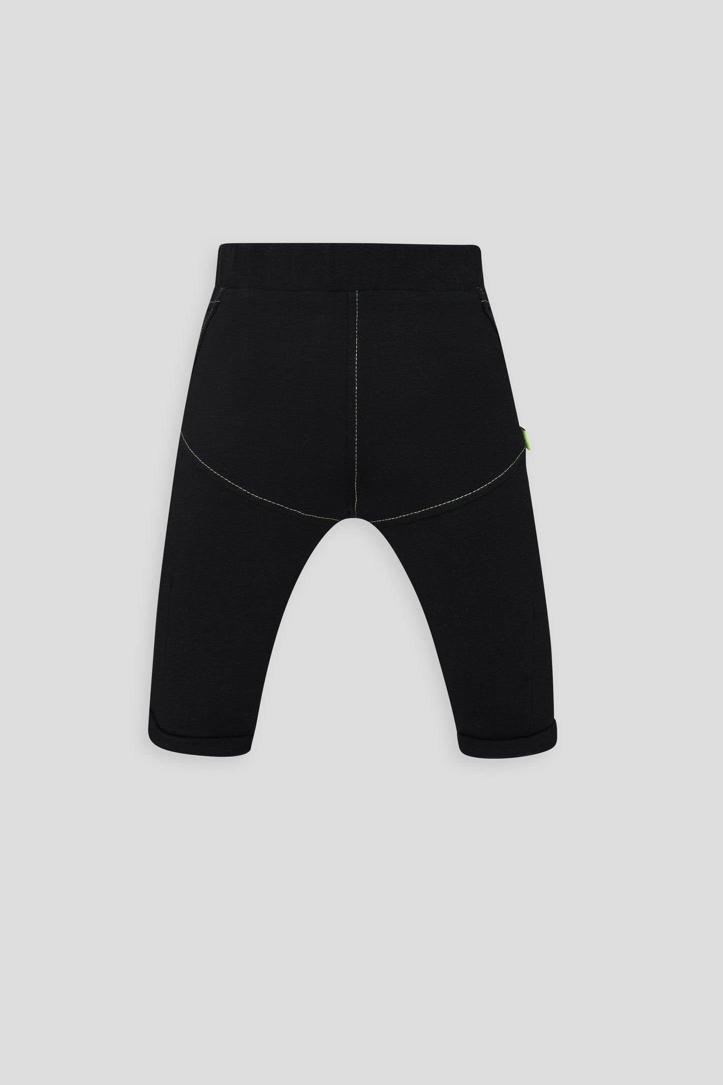 Black knitted trousers
