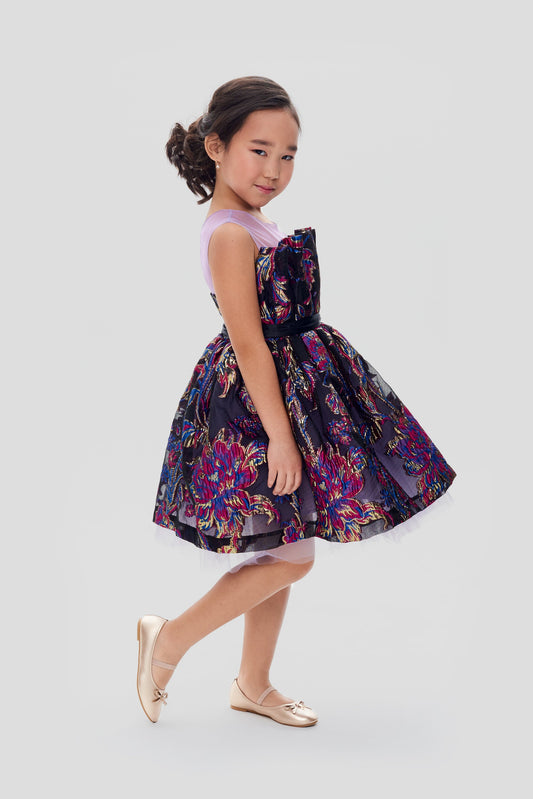 Brocade Smart Dress, Multicolor