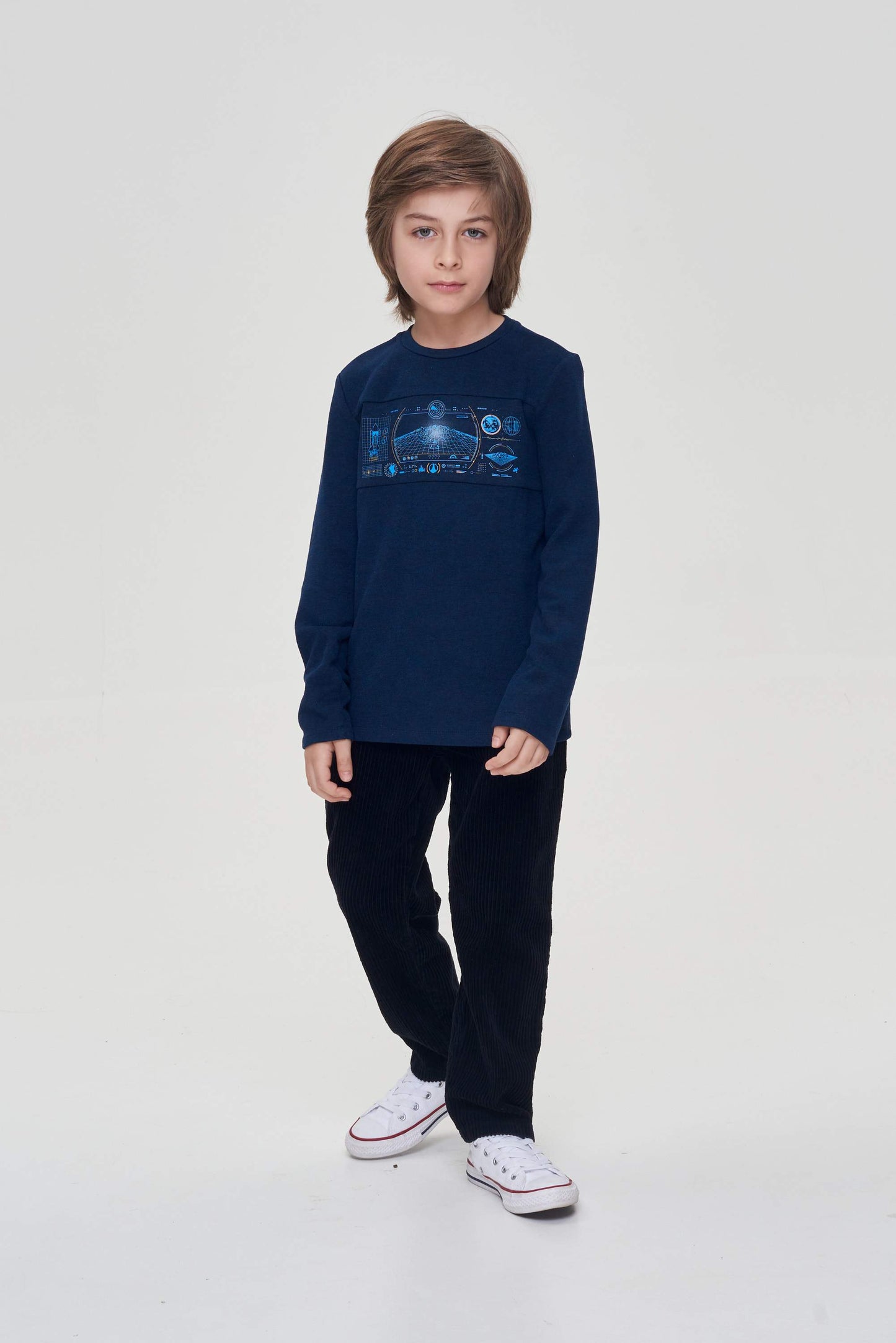 Navy ls tee