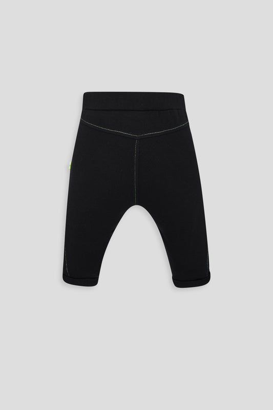 Black knitted trousers