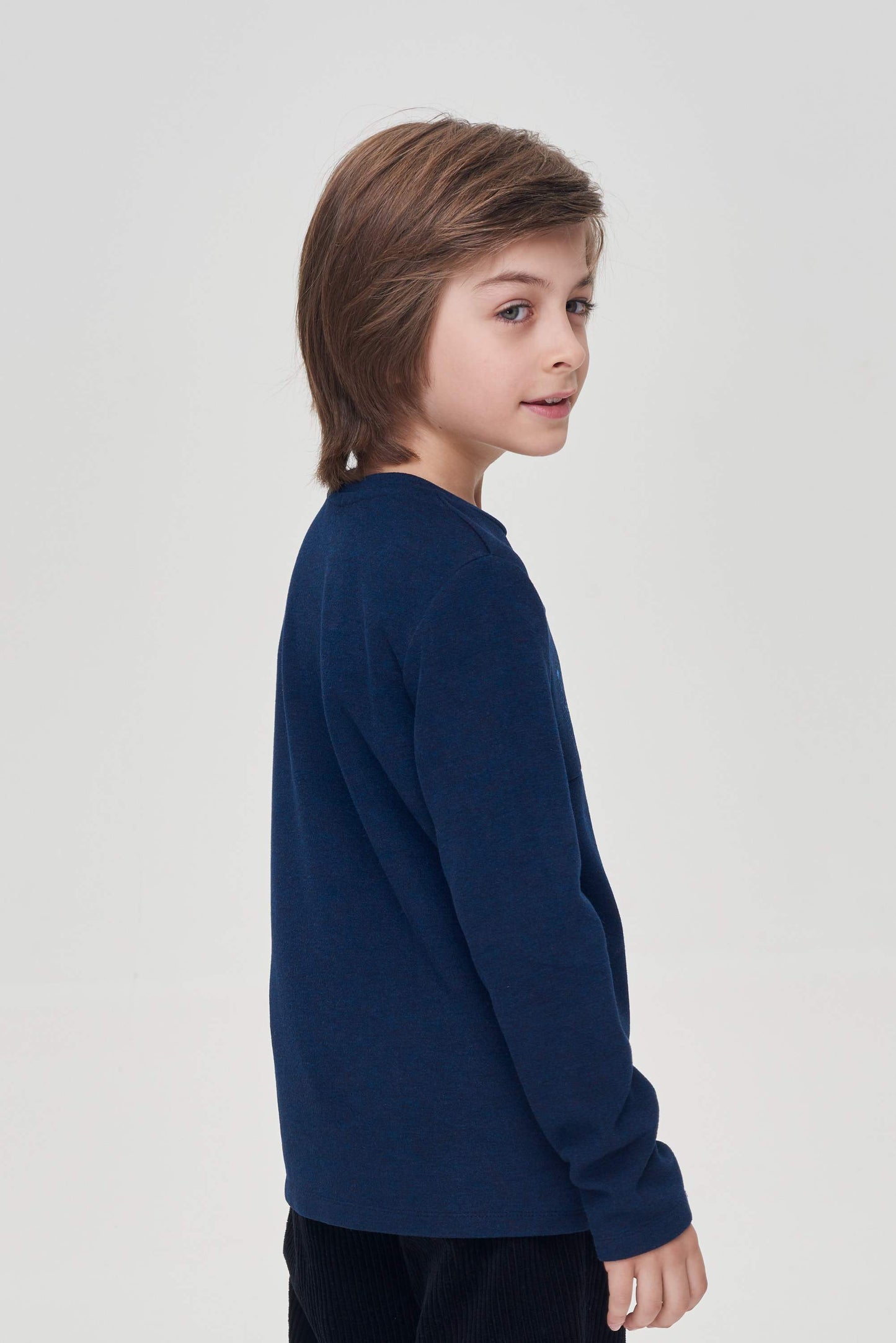 Navy ls tee