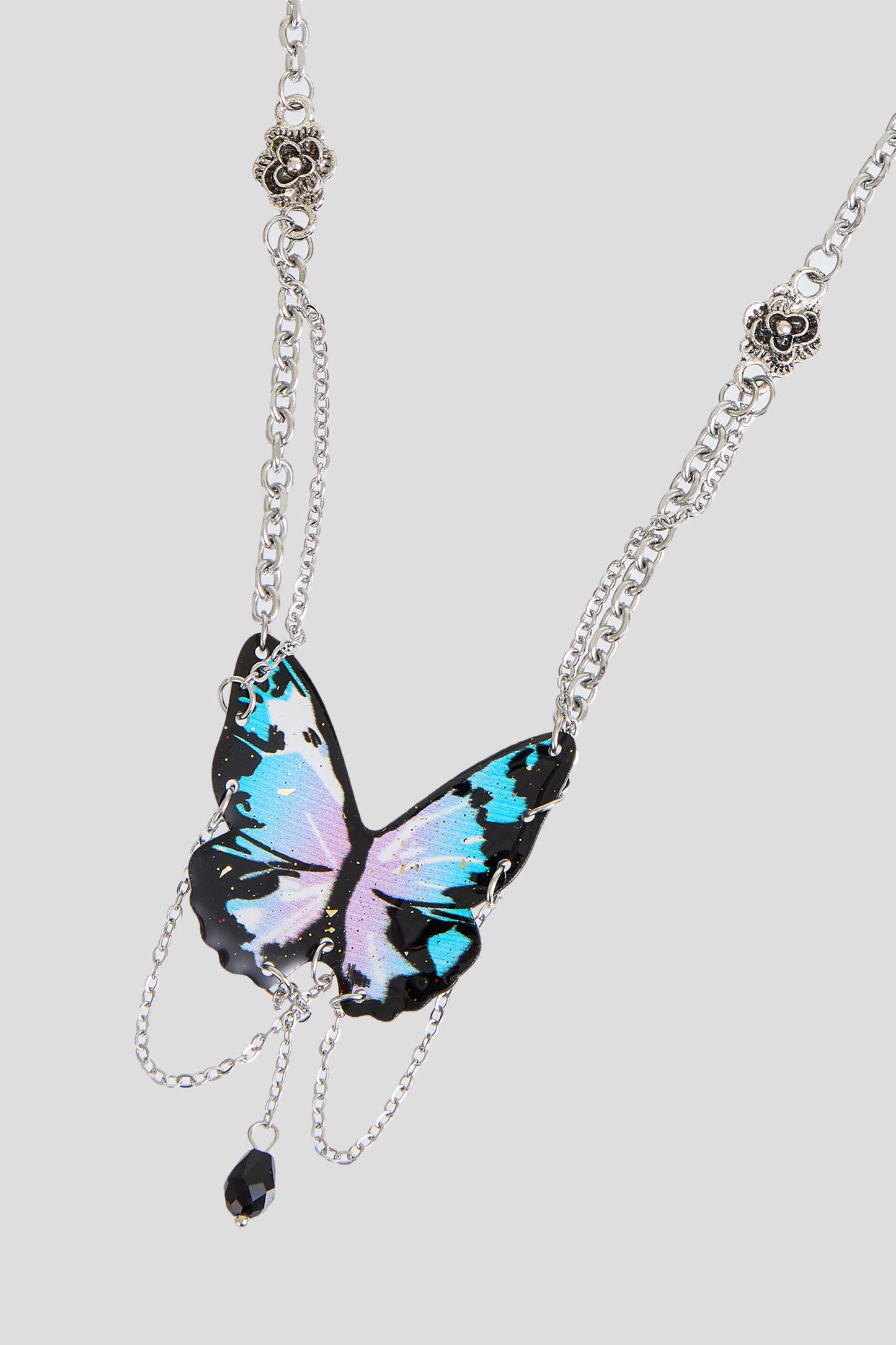 Necklace with a butterfly