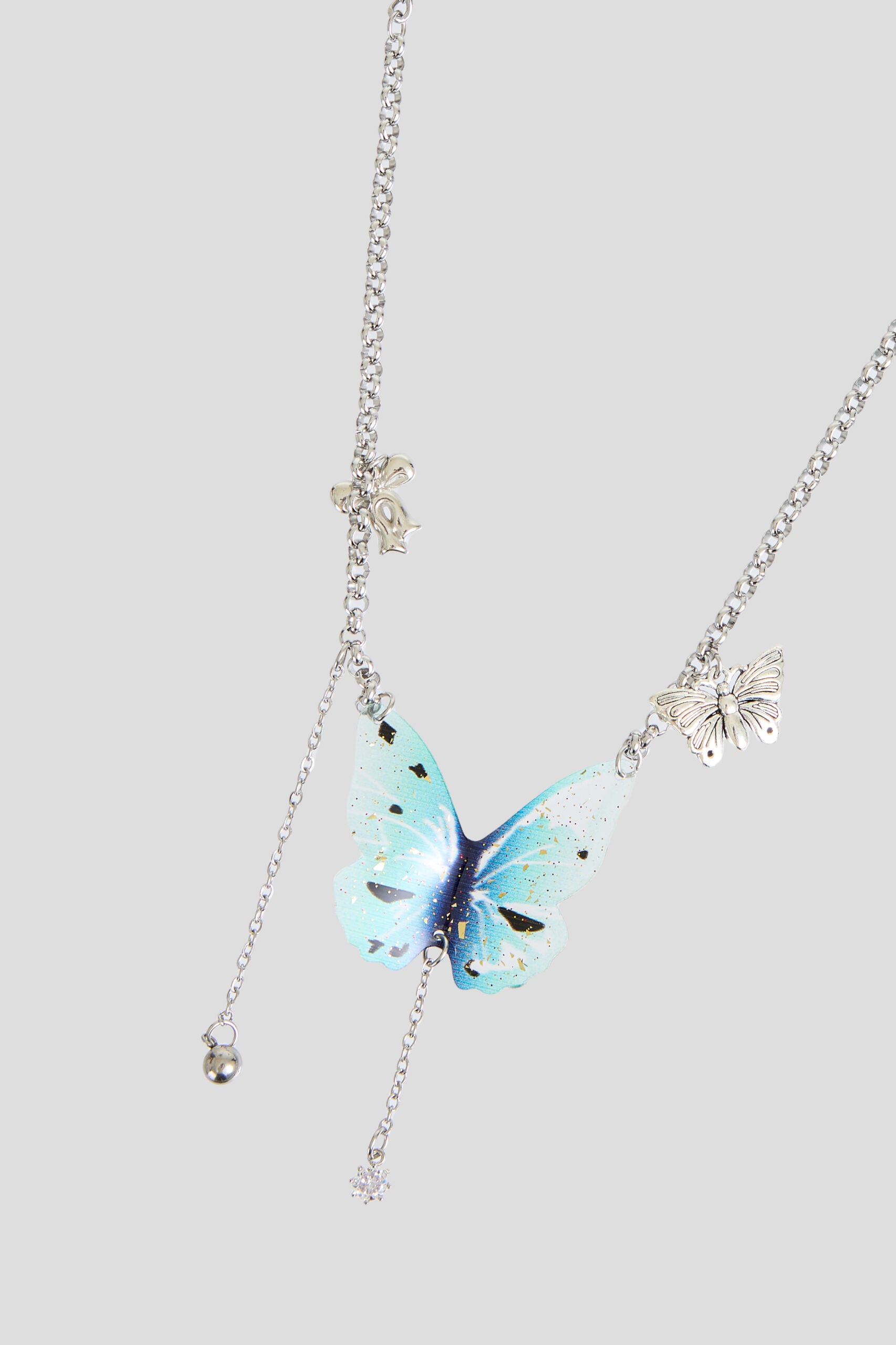 Necklace with a butterfly