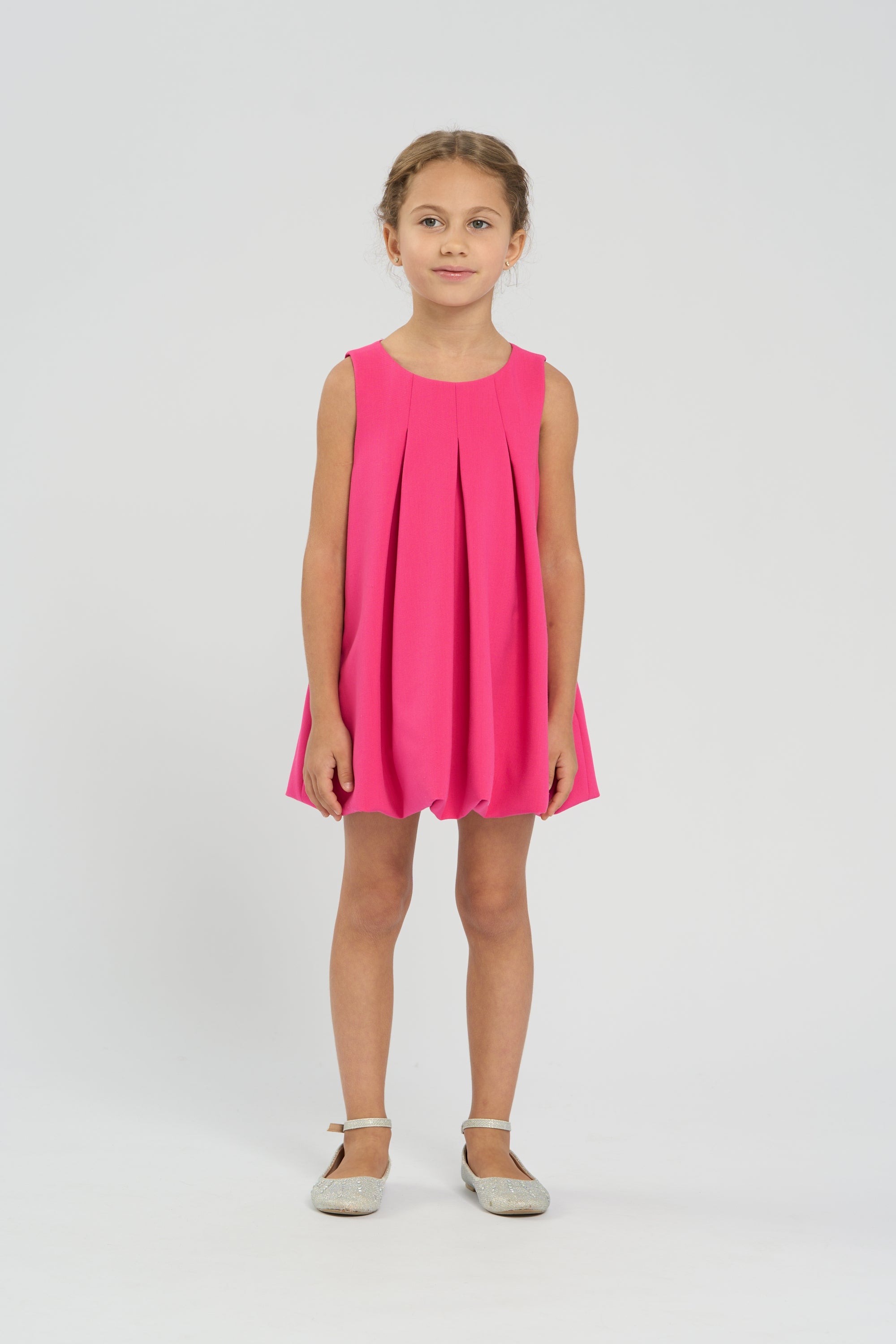 A-line Dress, bright pink