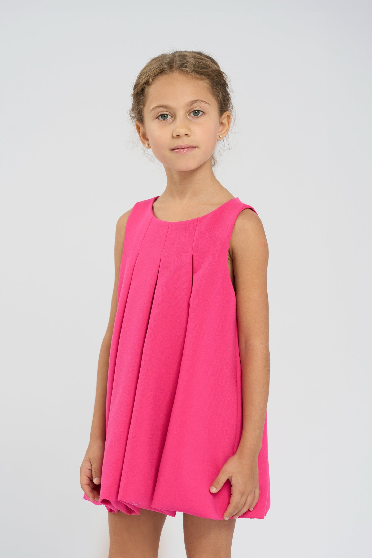 A-line Dress, bright pink