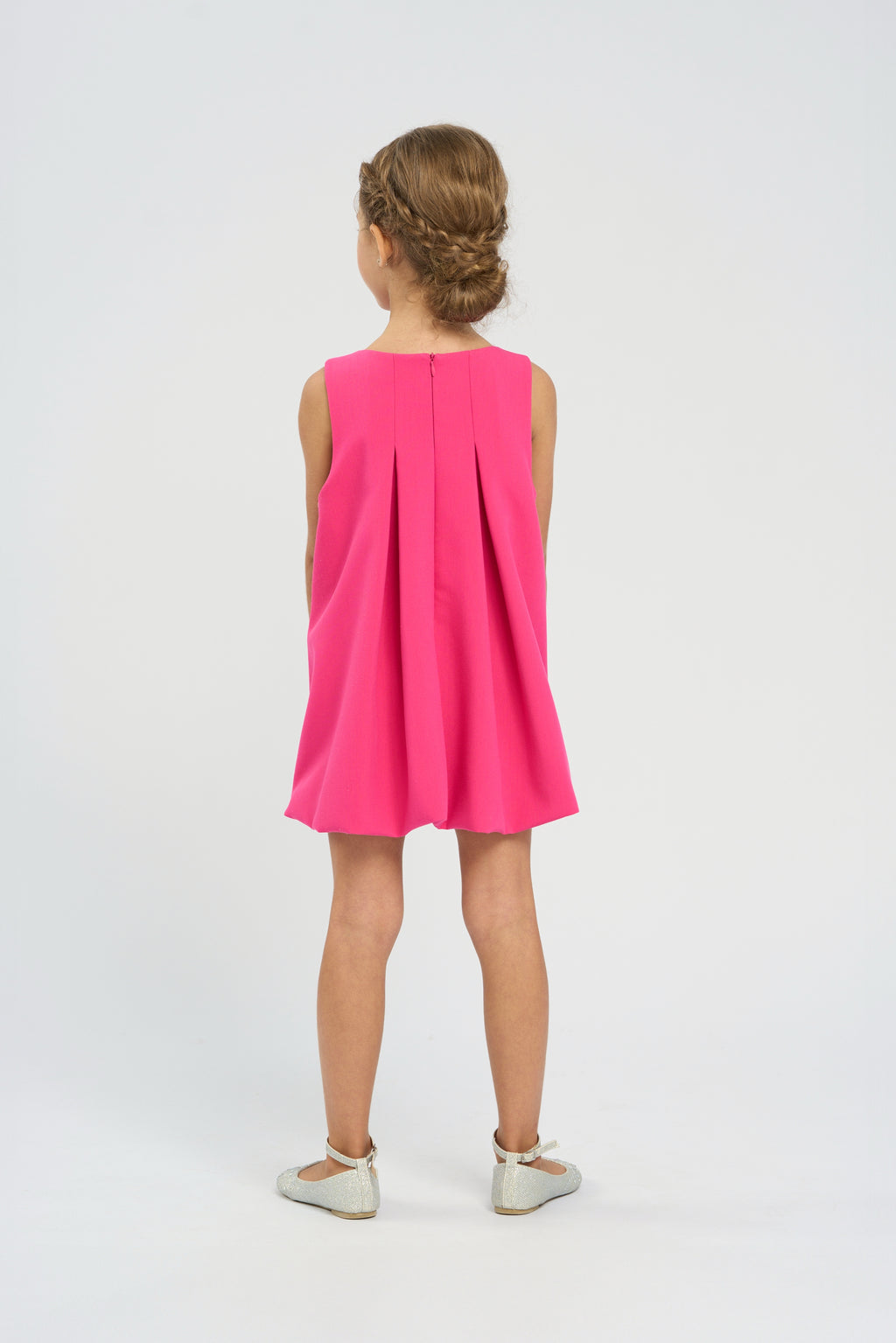 A-line Dress, bright pink