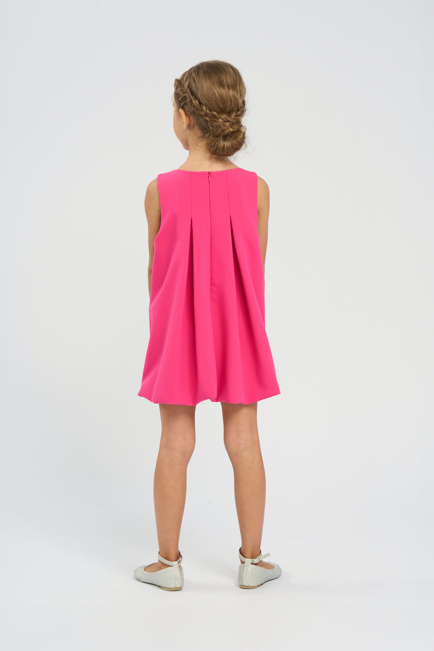 A-line Dress, bright pink