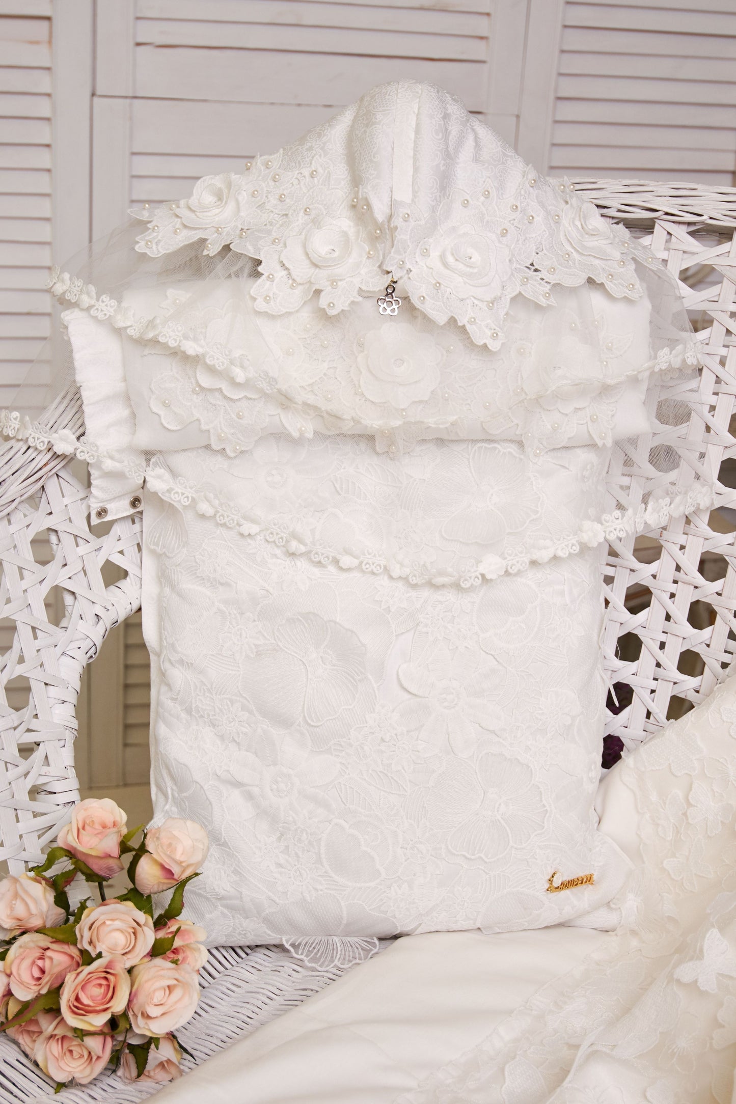 Sleeping bag (baby nest), cream
