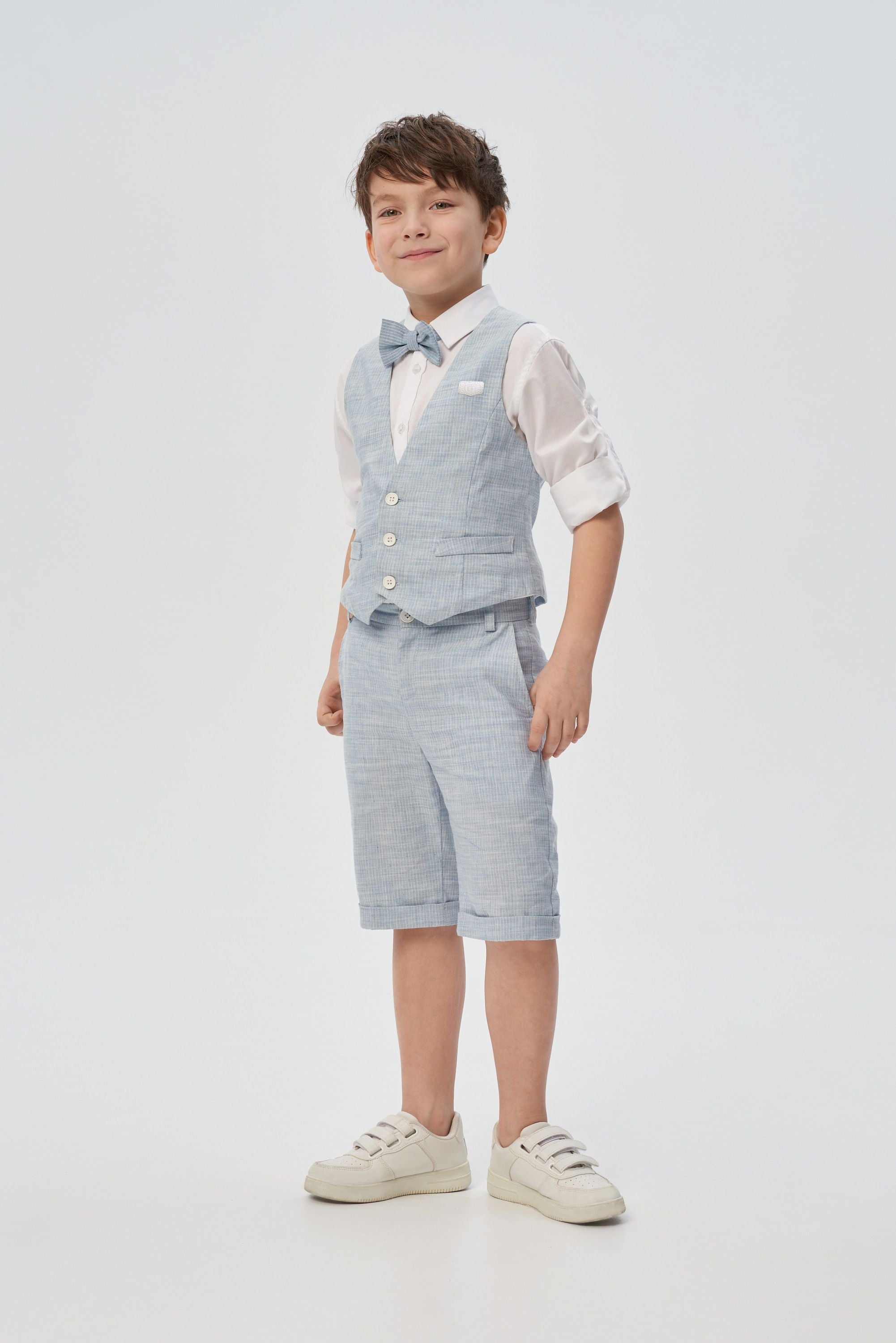 Stylish striped blue smart vest