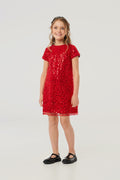A-Silhouette Sequins Coctail Dress