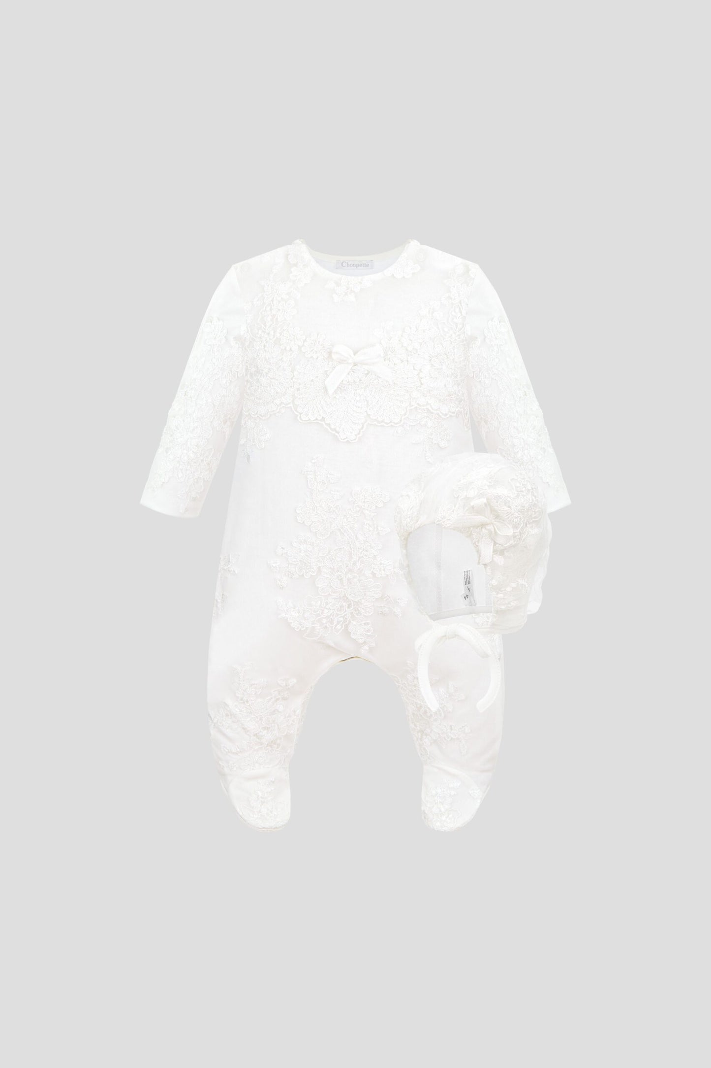 Lace Decorated Set (Overall and Bonnet)
