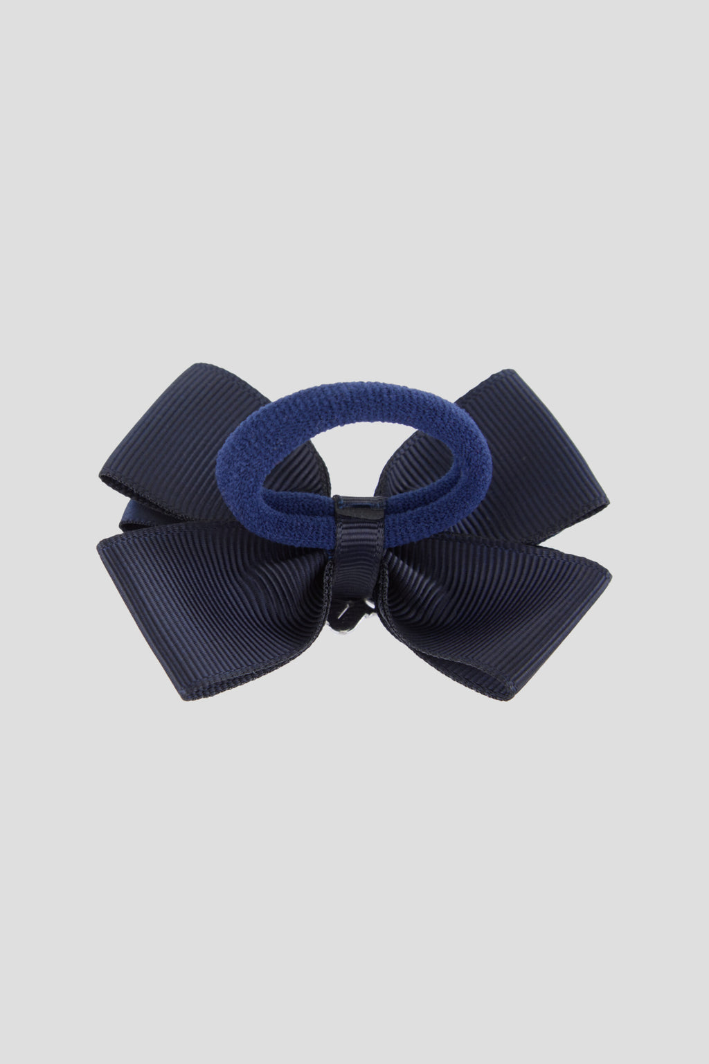 Blue Bow Hairband with Crystal Logo