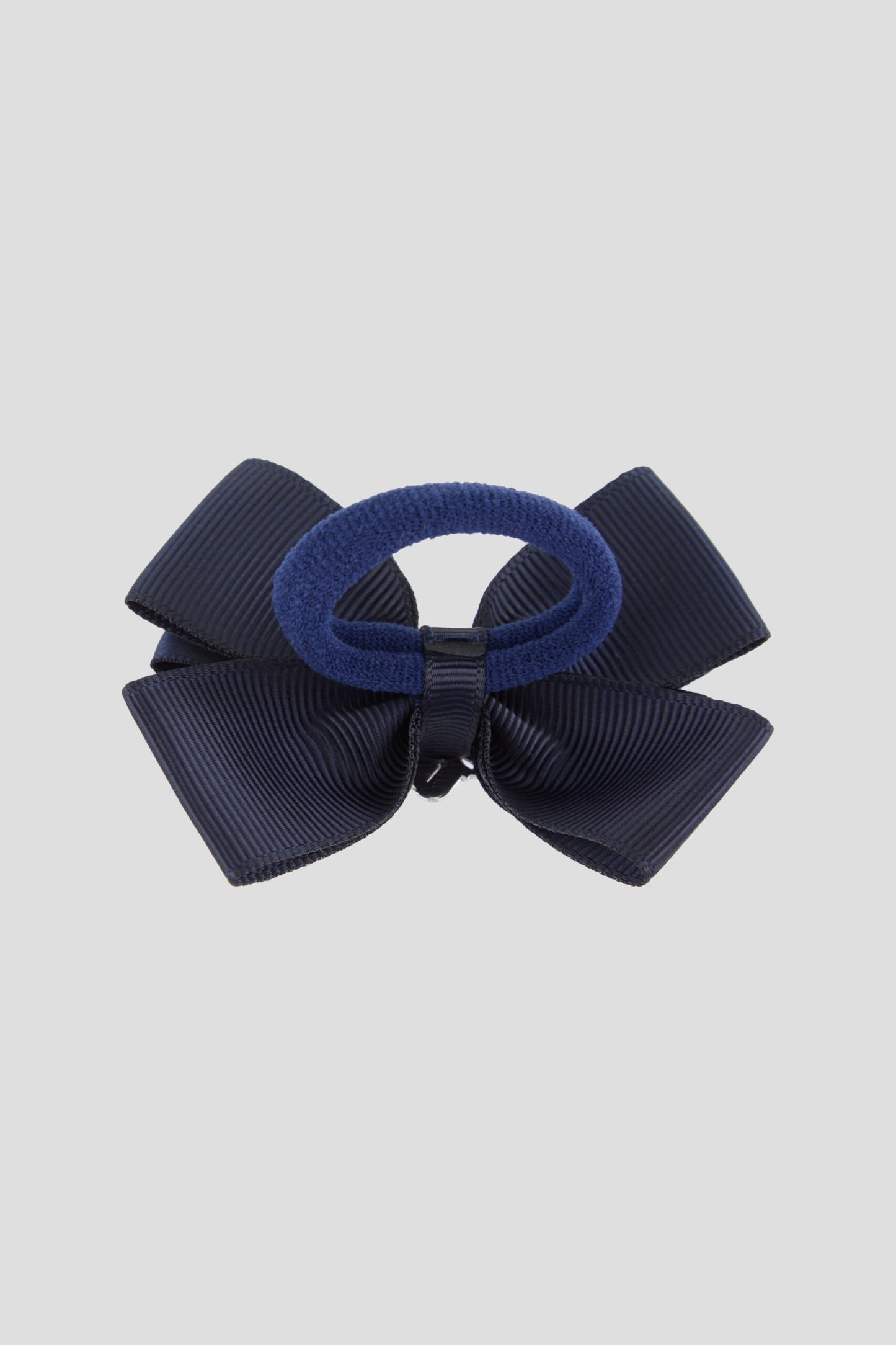 Blue Bow Hairband with Crystal Logo