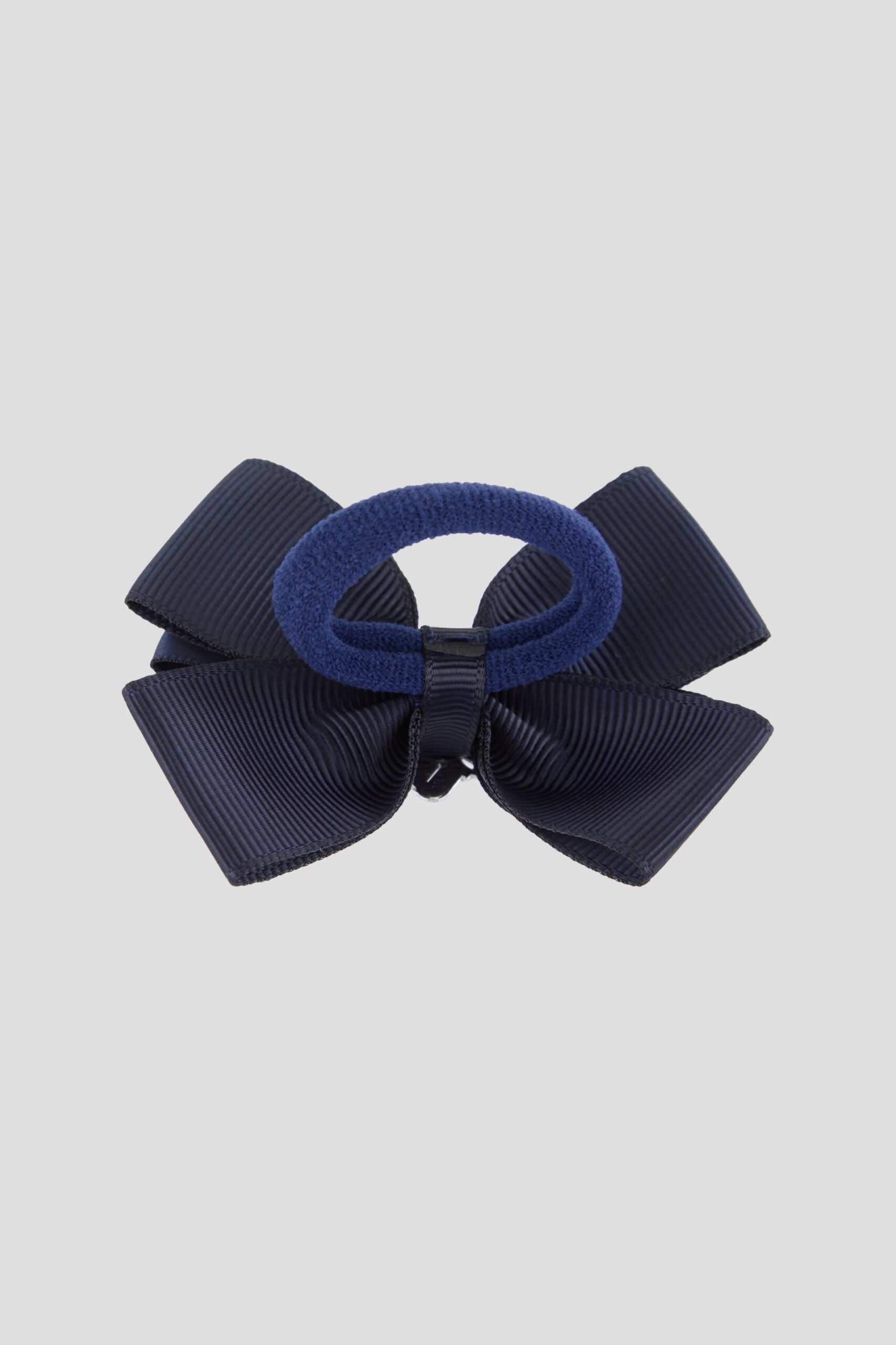 Blue Bow Hairband with Crystal Logo