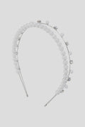 Double Headband with Pearls and Crystals
