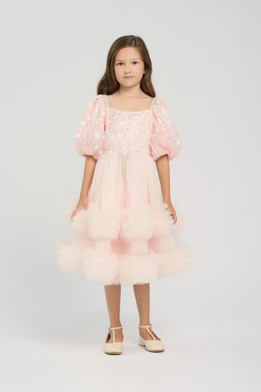 Elegant Flouncy Skirt Dress