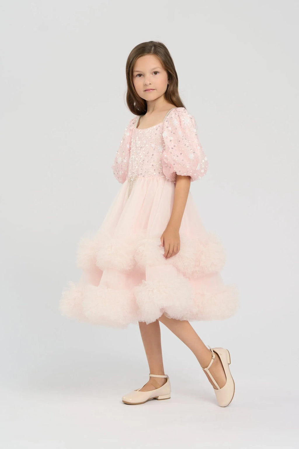 Elegant Flouncy Skirt Dress