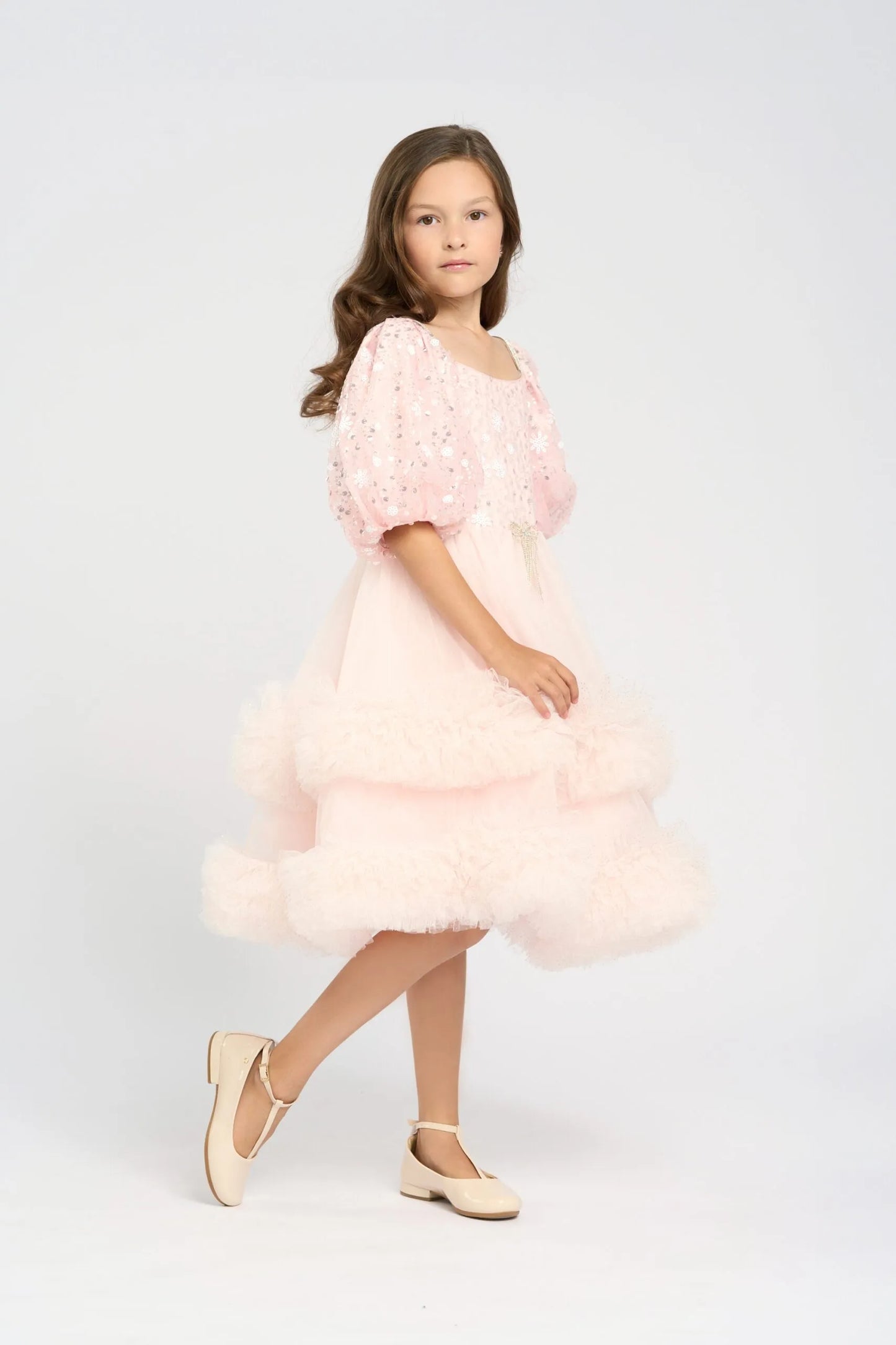 Elegant Flouncy Skirt Dress
