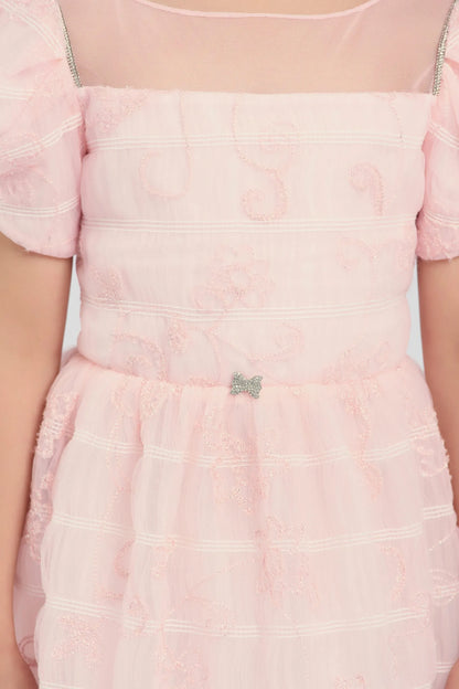 Smart Pink Lace Dress