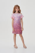 Gradient Sequins Coctail Dress