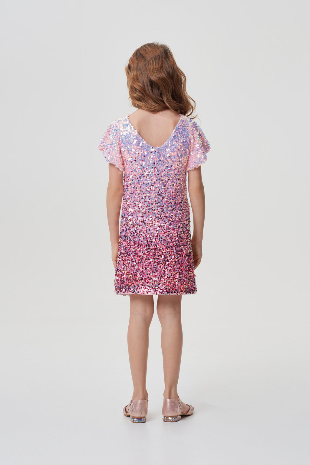 Gradient Sequins Coctail Dress