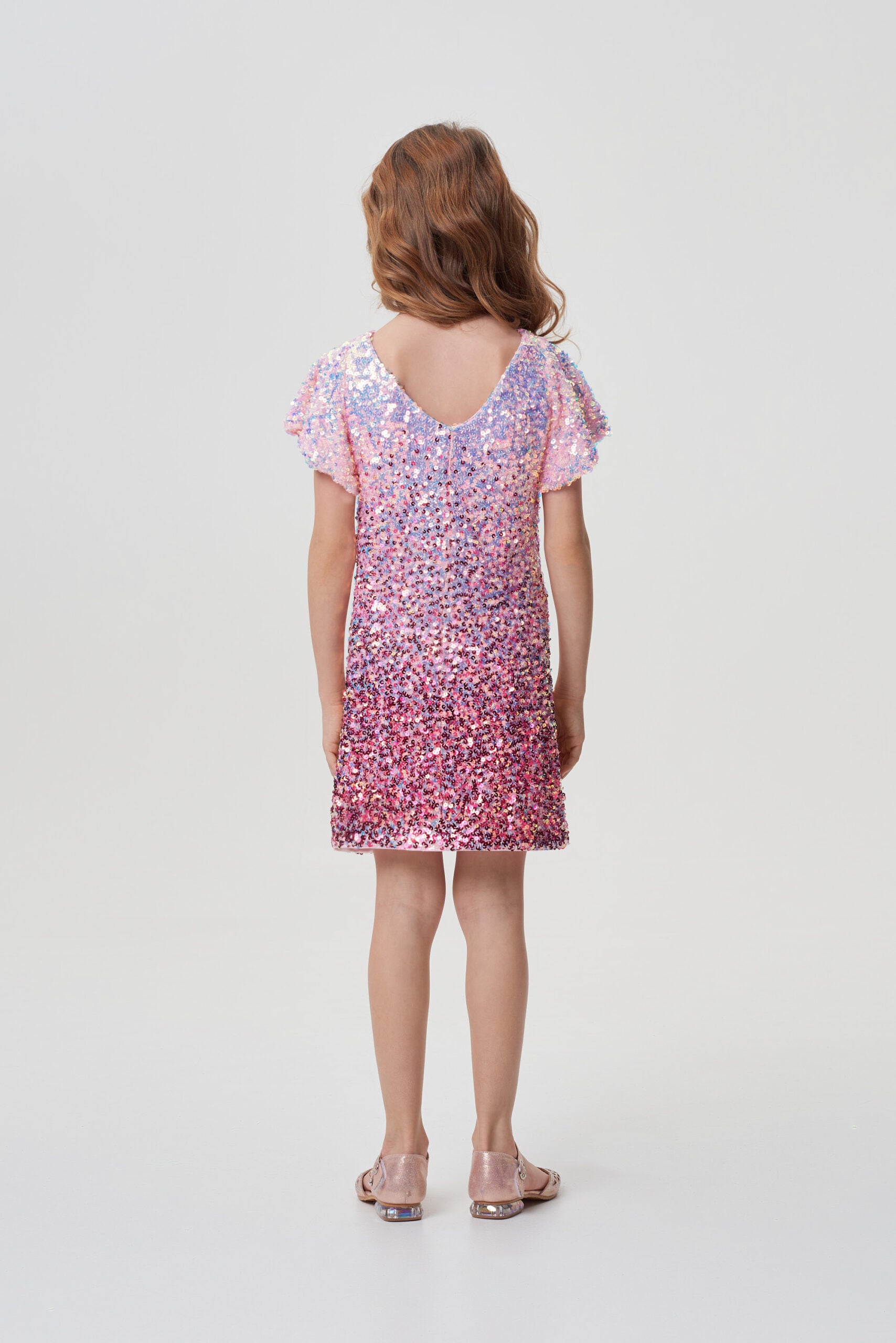 Gradient Sequins Coctail Dress