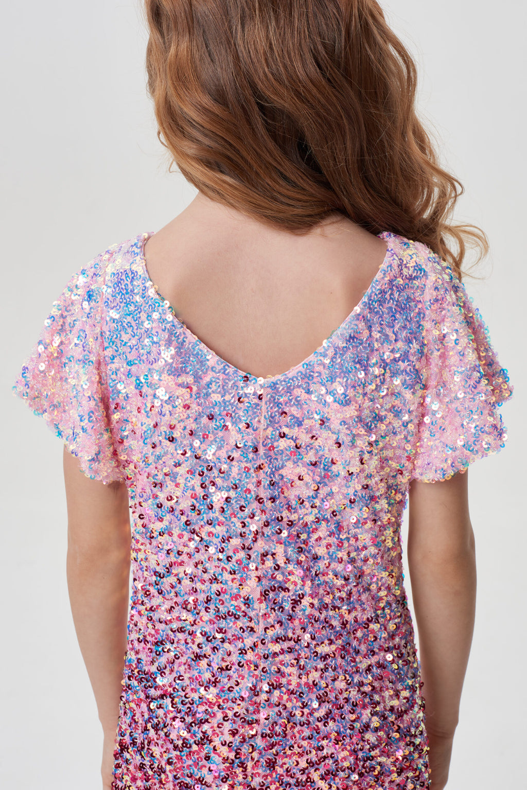 Gradient Sequins Coctail Dress