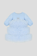 Light Blue Fluffy Skirt Dress