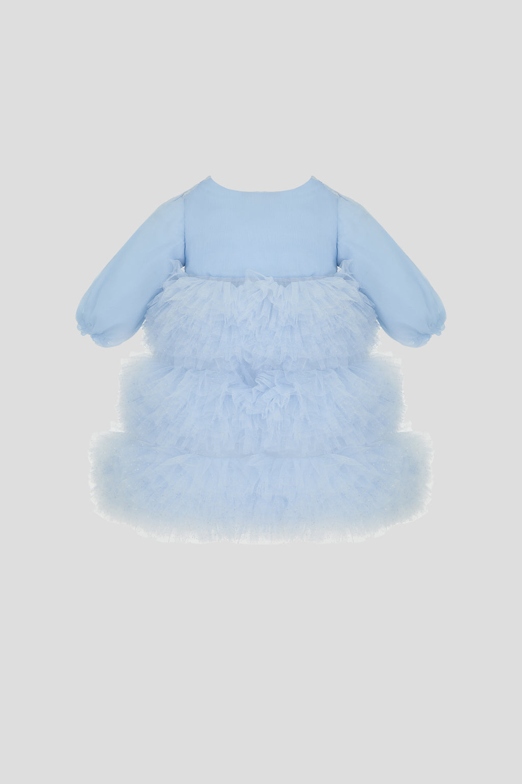 Light Blue Fluffy Skirt Dress