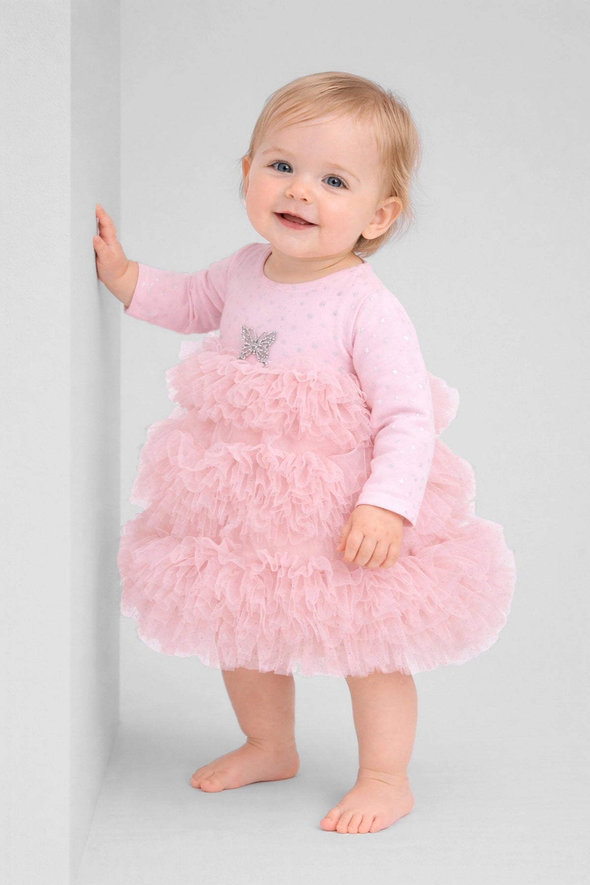 Peach Tulle Skirt Dress