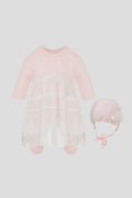 Elegant Princess Set with French laces, pink