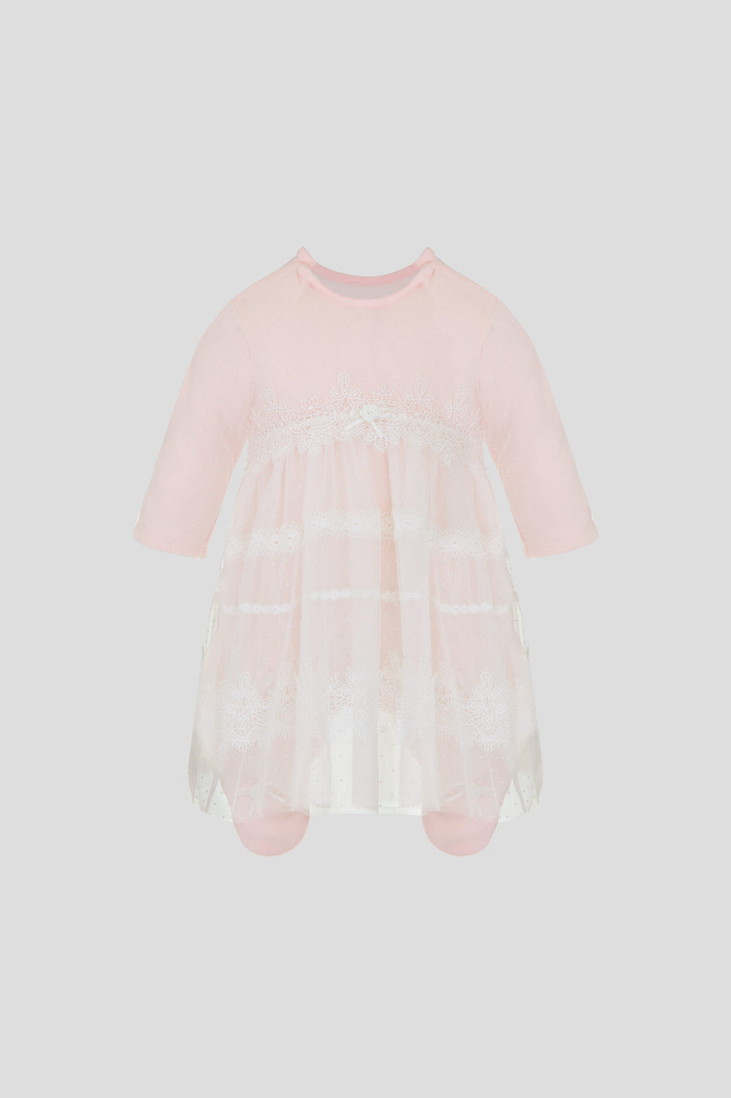 Elegant Princess Set with French laces, pink