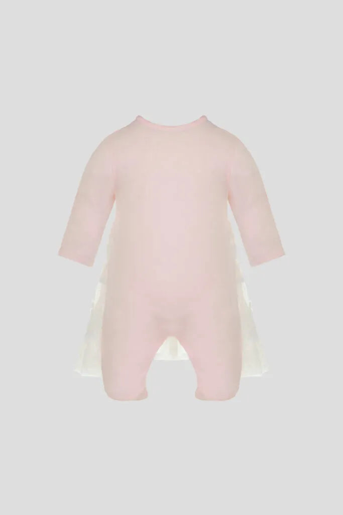 Elegant Princess Set with French laces, pink