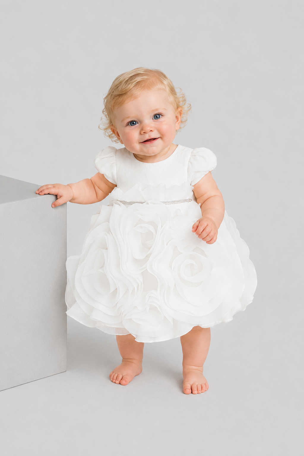 3D Flowers Skirt Dress
