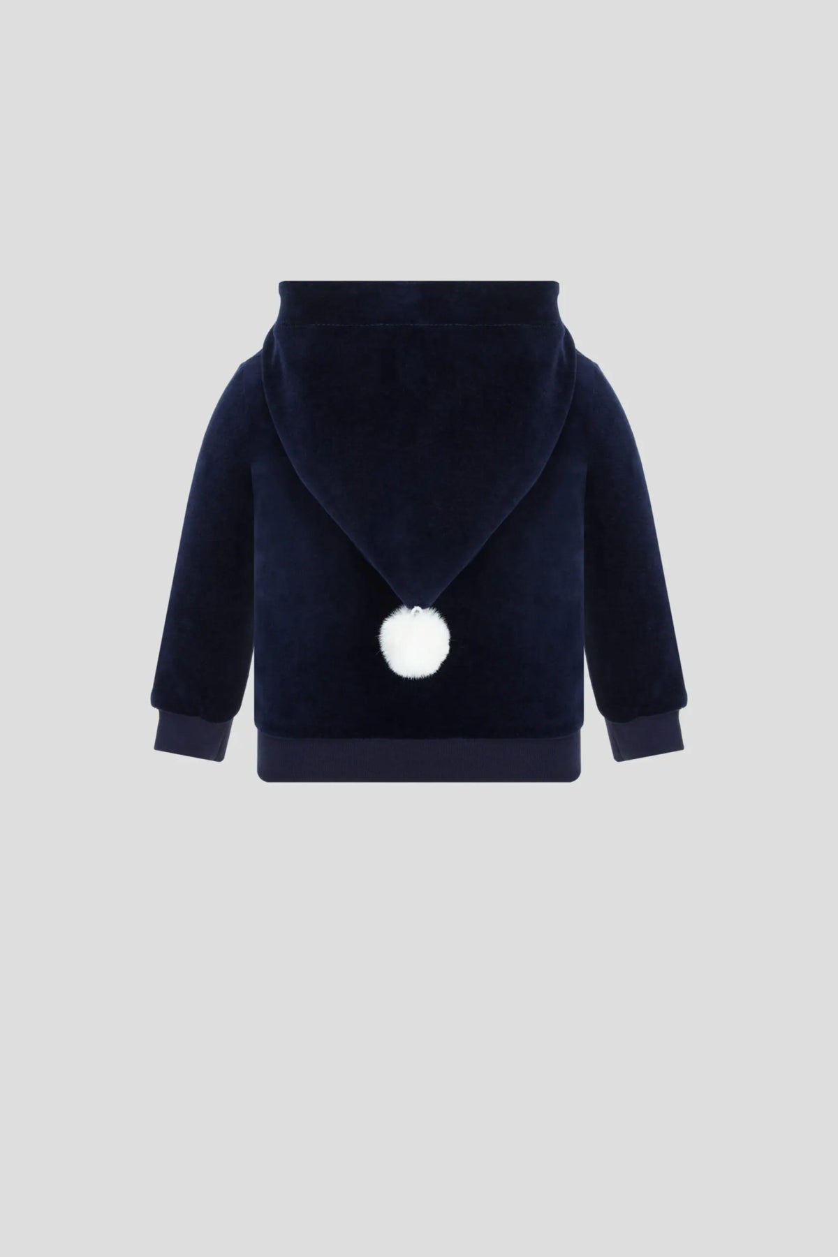 Jolly Season Velour Tracksuit with hood and pompom for baby