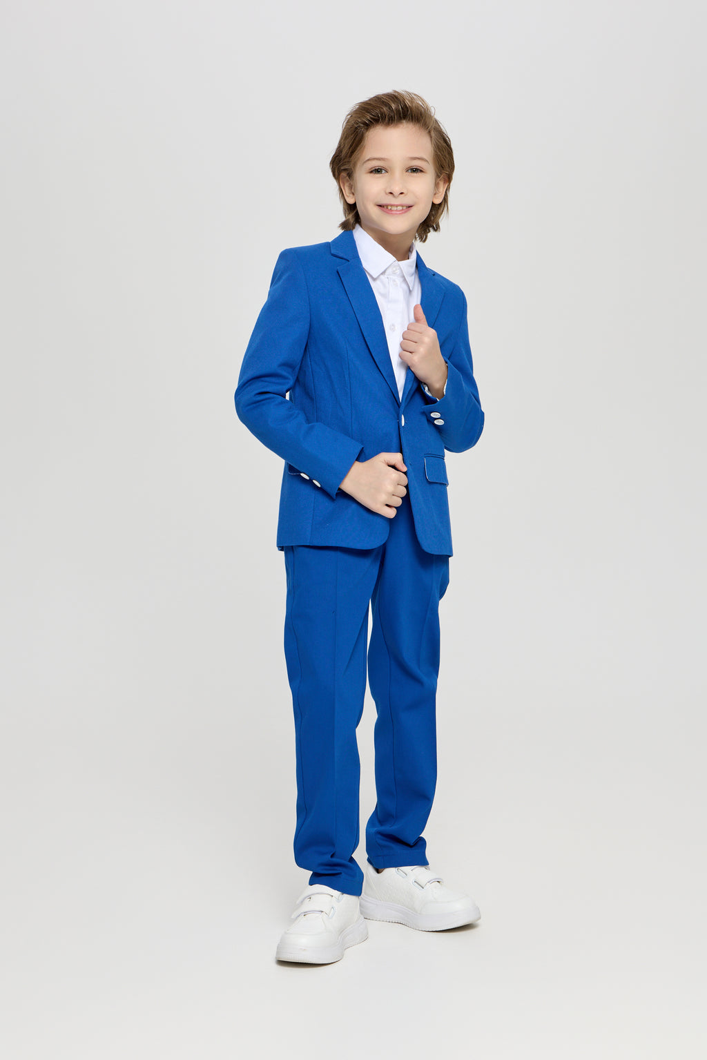 Trousers, cornflower blue