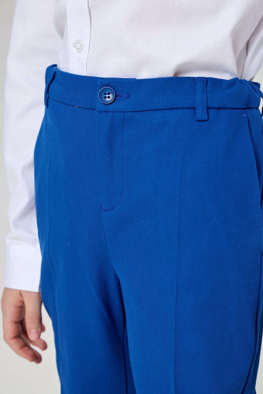 Trousers, cornflower blue