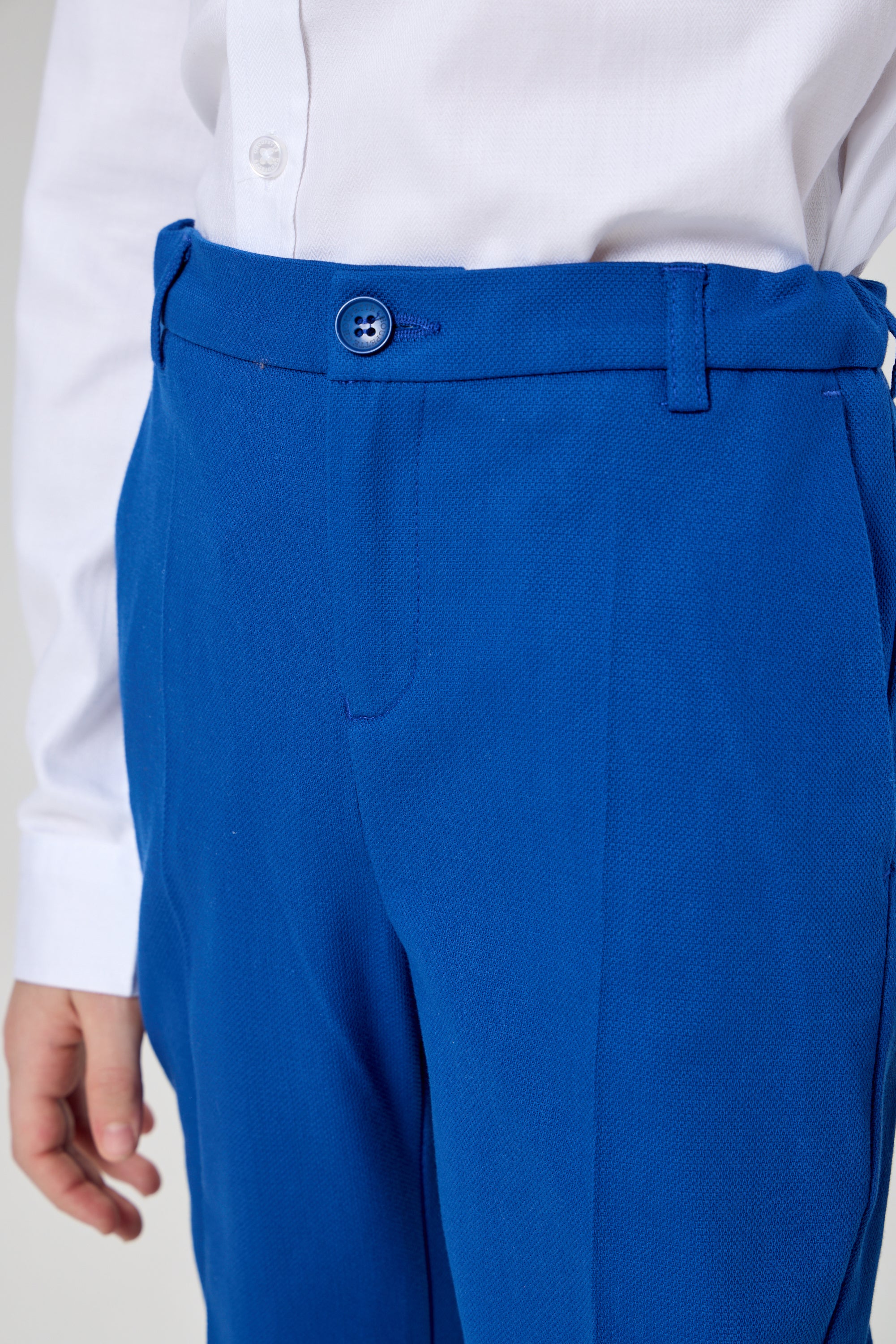 Trousers, cornflower blue