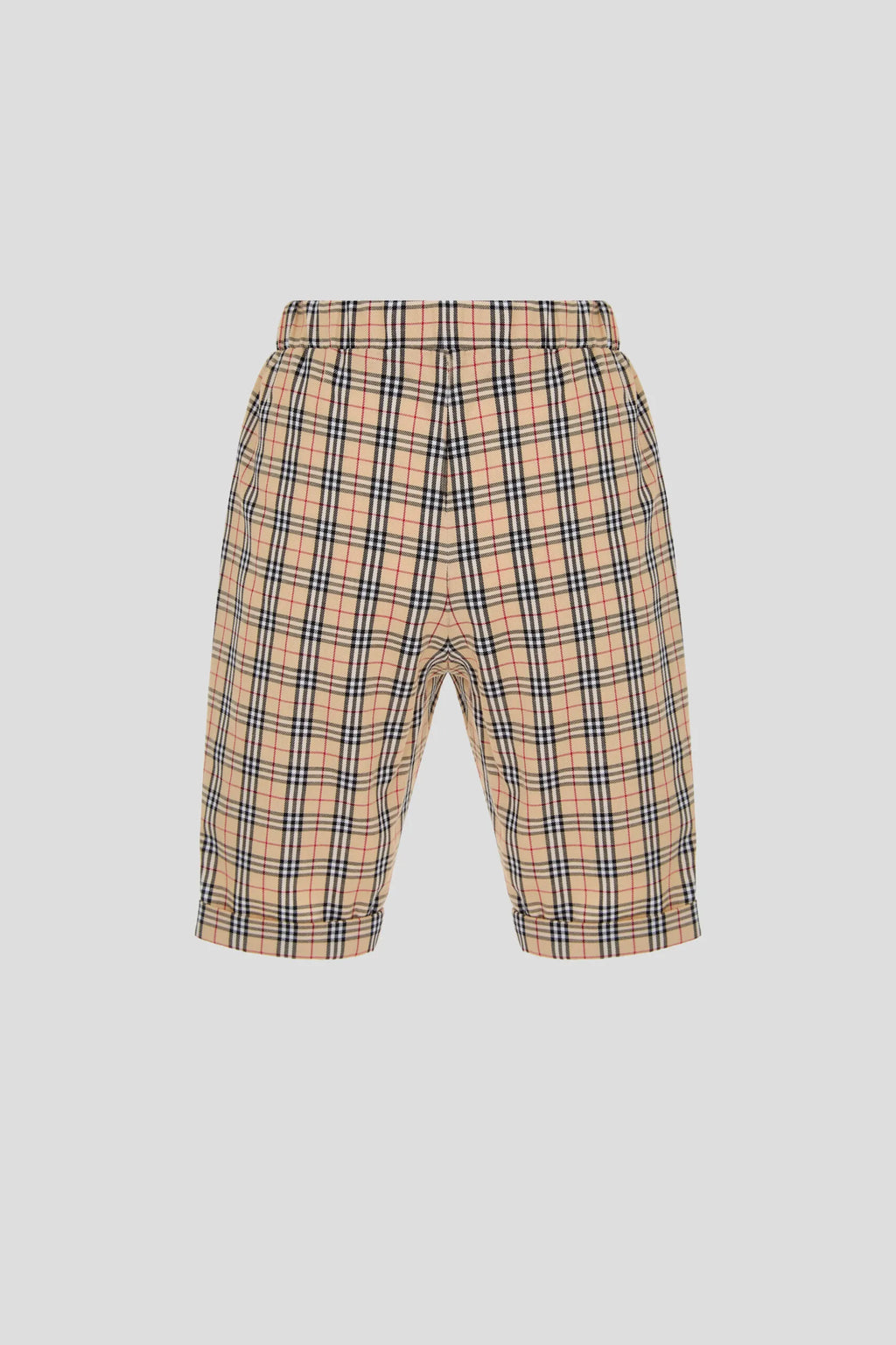 Elegant set (bodysuit and pants), ecru / check