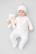 Elegant Tuxedo Set, ecru