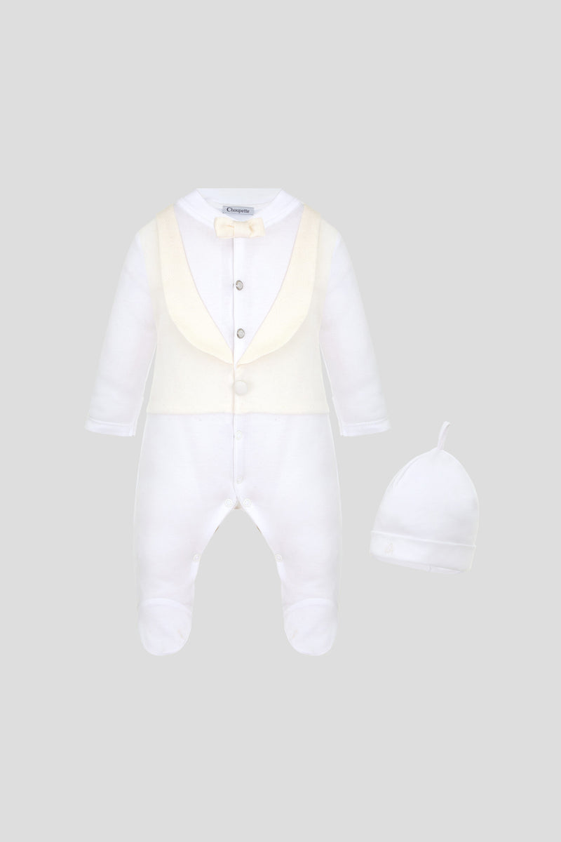 Elegant Tuxedo Set, ecru
