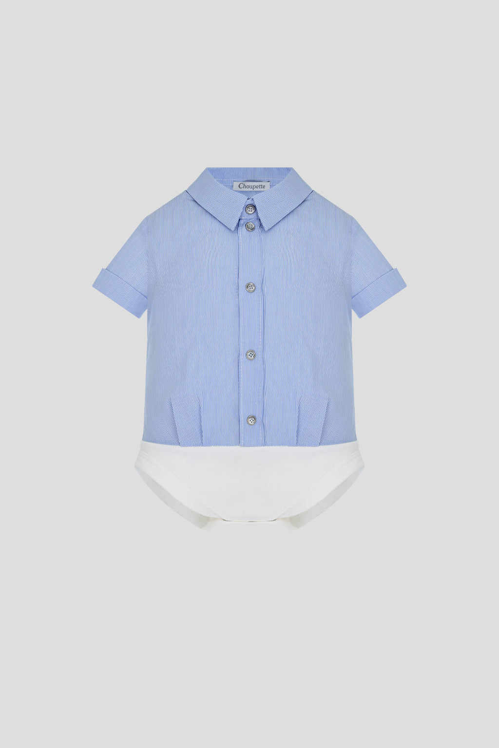 Elegant Bodysuit, striped blue