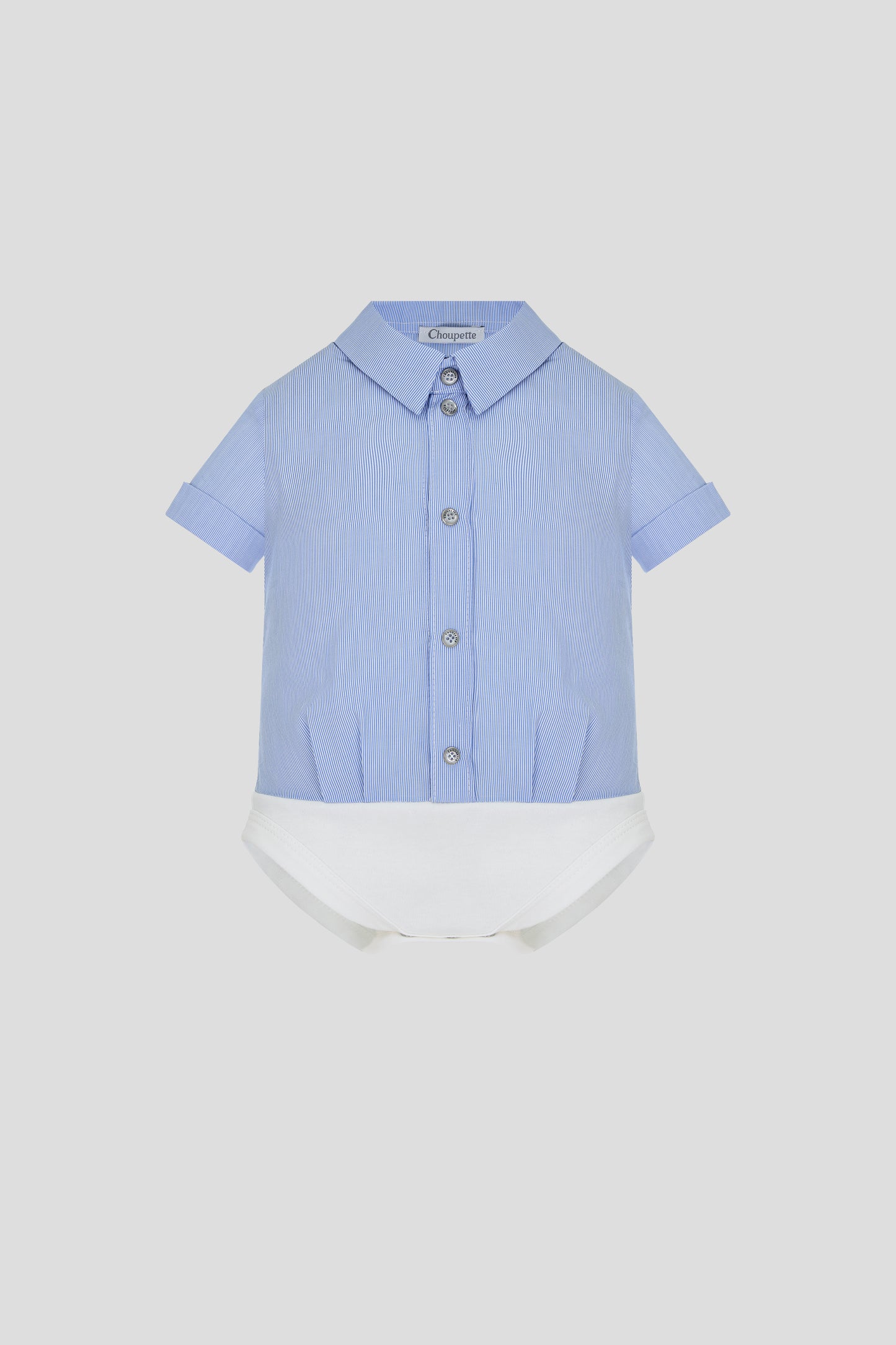 Elegant Bodysuit, striped blue