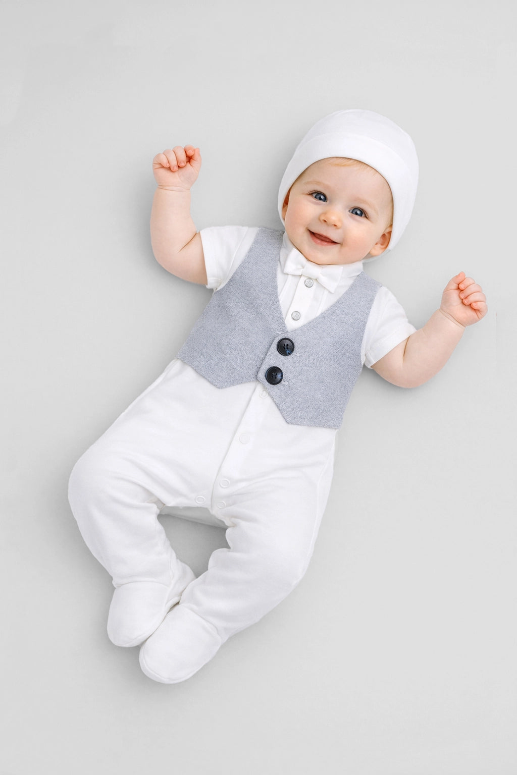 Cotton Overall and Bonnet Set