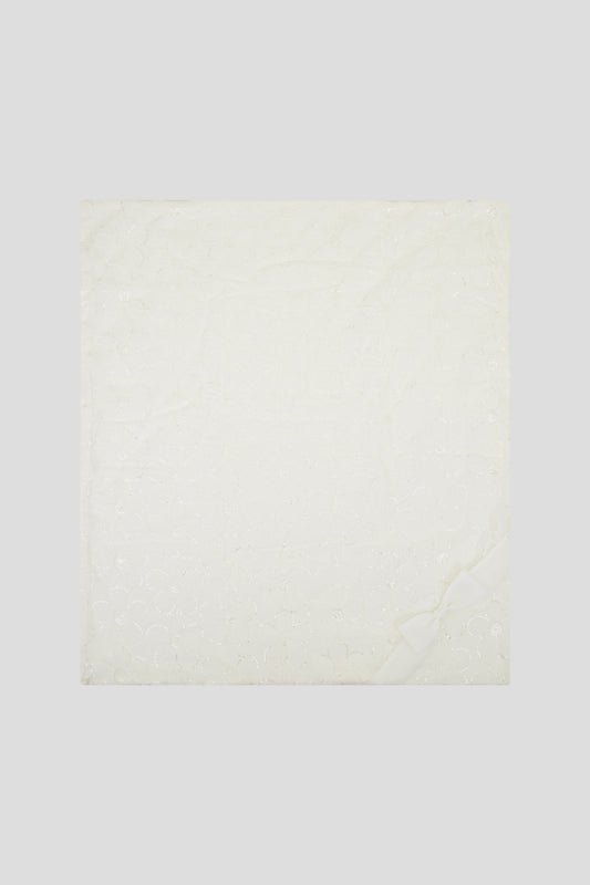 Lace blanket, ecru