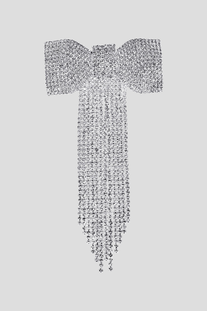 Silver Crystal Bow