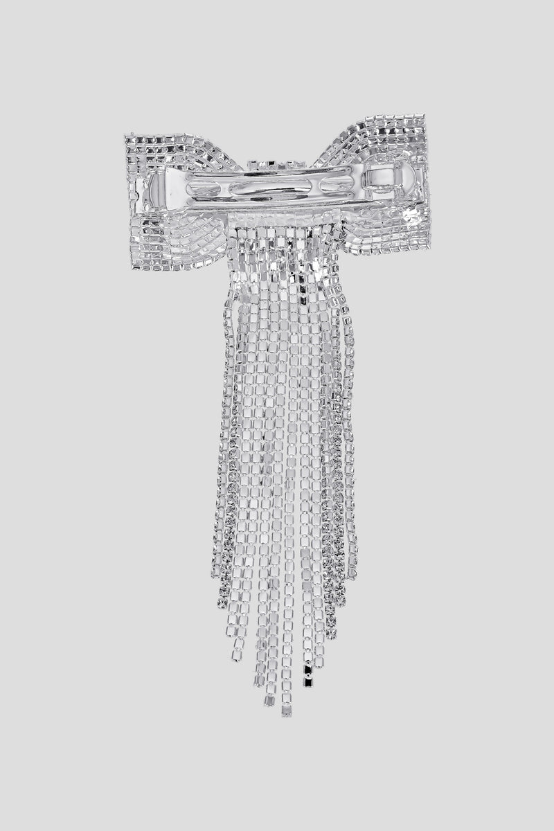 Silver Crystal Bow
