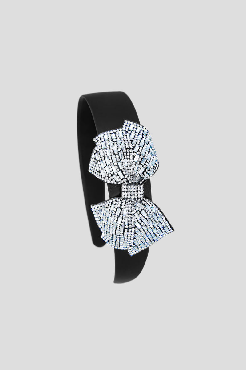 Silver Bow Elegant Headband