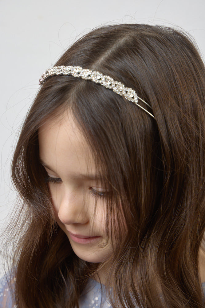 Headband Twisted with Crystals