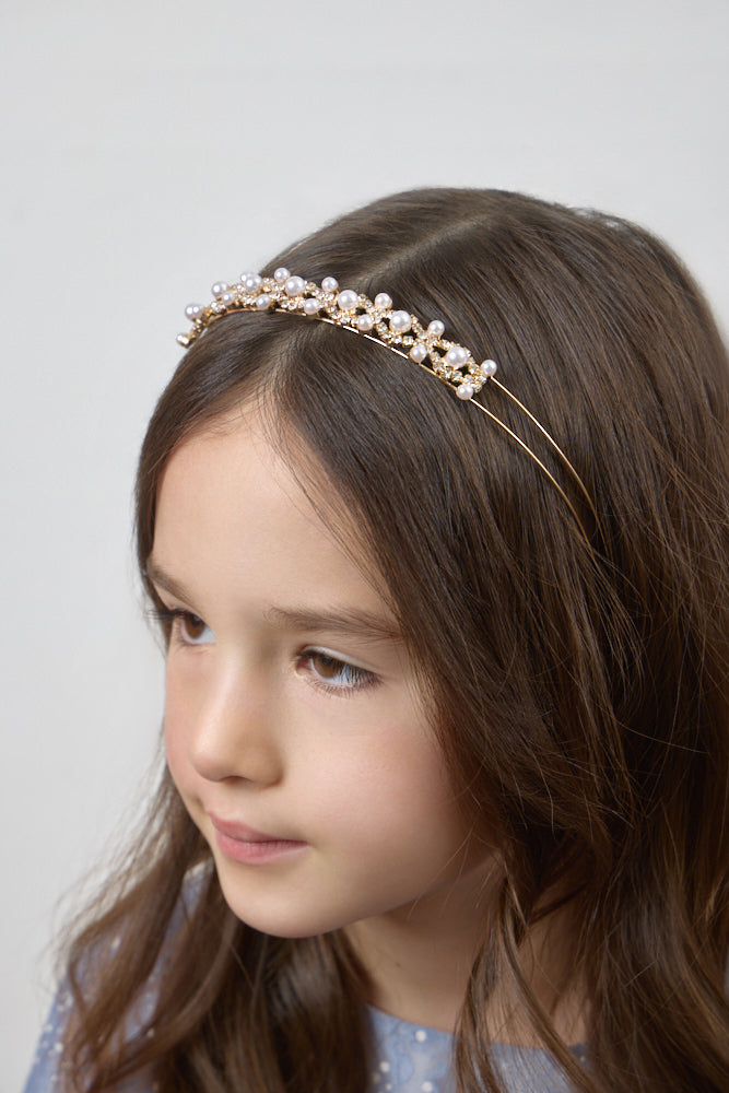 Golden Pearl Headband